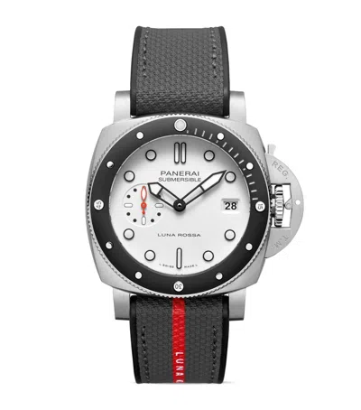 Panerai Stainless Steel Submersible Watch In Black