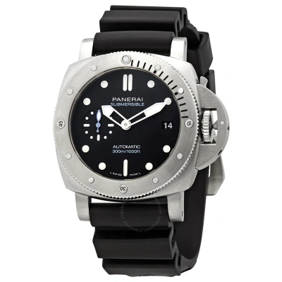 Panerai Luminor Submersible Automatic Black Dial Men's Watch Pam00973 In Black / Skeleton