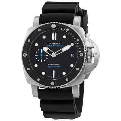 Pre-owned Panerai Submersible Automatic Black Dial Men's Watch Pam02683