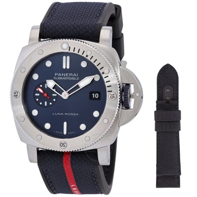 Panerai Submersible Automatic Blue Dial Men's Watch Pam01391 In Black