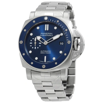 Panerai Submersible Blu Notte Blue Dial Men's Watch Pam02068