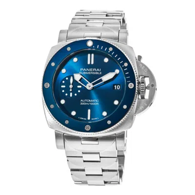 Panerai Submersible Blu Notte Automatic Blue Dial Steel Men's Watch Pam01068