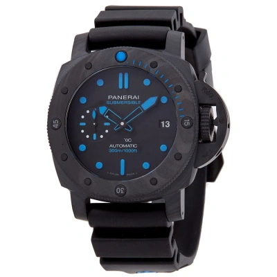 Panerai Submersible Carbontech Automatic 300 Meters Men's Watch Pam00960 In Black