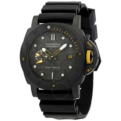 Panerai Submersible Gmt Carbotech Navy Seals -  Watch Pam01324 In Black