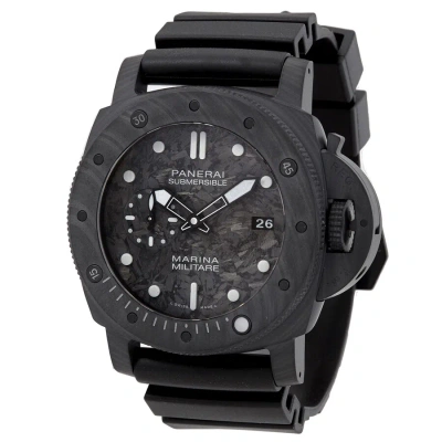 Panerai Submersible Marina Militare Carbotech Automatic Men's 47 Mm Watch Pam00979 In Black / Skeleton