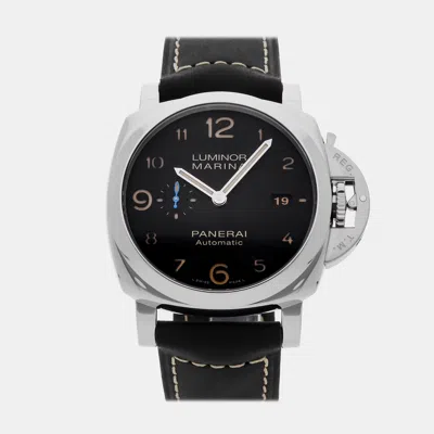 Pre-owned Panerai Submersible Pam 683 Black Stainless Steel Automatic Men's Watch 42mm