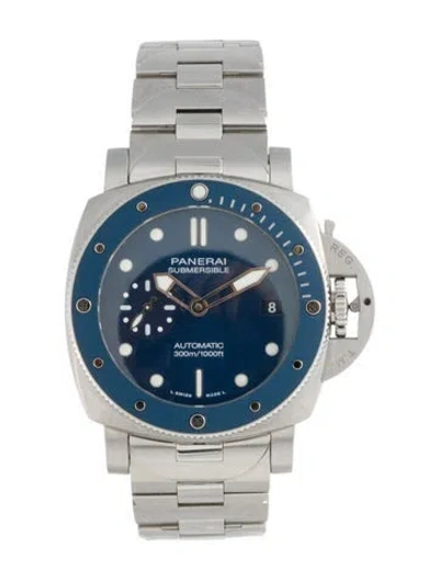 Pre-owned Panerai Submersible Watch, 42mm In Multicolor