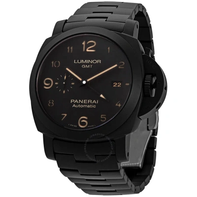 Panerai Tuttonero Luminor Gmt Automatic Black Dial Men's Watch Pam01438
