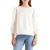 Paneros Clothing Dawn Lace Inset Cotton Blouse