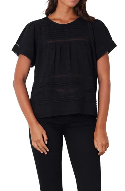 Paneros Clothing Dawn Lace Inset Top In Black