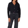 Paneros Clothing Diana Cropped Cardigan In Black
