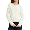 Paneros Clothing Ruthie Cotton Cardigan In White