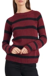 Paneros Clothing Sloane Stripe Cotton Crewneck Sweater In Multi