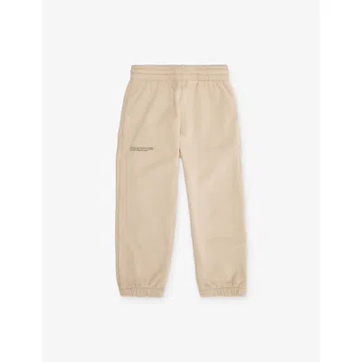 Pangaia Kids' Stone 365 Branded Cotton-jersey Jogging Bottoms 3-12 In Pink