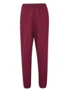 Pangaia 365 Cotton Track Trousers In Burgundy