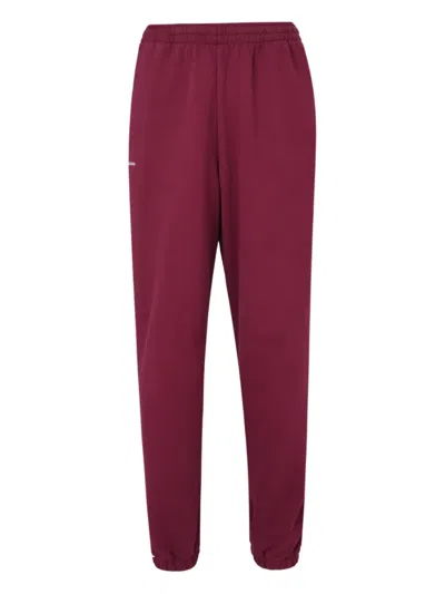 Pangaia 365 Cotton Track Trousers In Burgundy