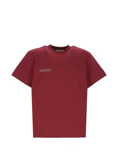 Pangaia 365 Crew-neck Text-print T-shirt In Red