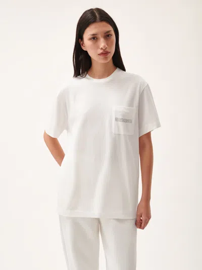 Pangaia 365 Lightweight Pocket T-shirt In Off-white
