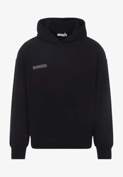 Pangaia 365 Logo Hooded Sweatshirt In Black