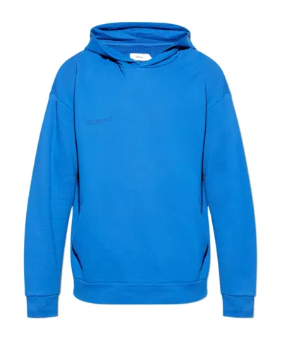 Pangaia 365 Midweight Organic-cotton Hoodie In Blue