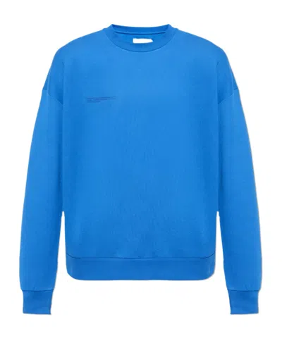 Pangaia 365 Midweight Organic-cotton Sweatshirt In Blue