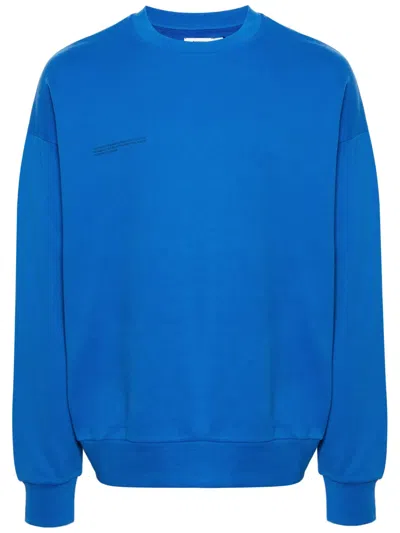 Pangaia 365 Midweight Organic-cotton Sweatshirt In Blue