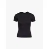Pangaia 365 Short-sleeve Stretch Organic-cotton T-shirt In Black
