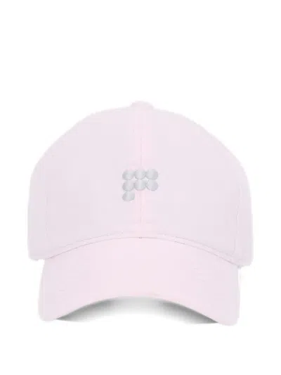 Pangaia 7 Circle P Logo-embroidered Cotton Cap In Pink