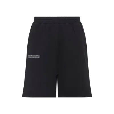 Pangaia Black Cotton 365 Midweight Long Shorts