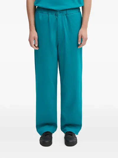 Pangaia Button-fastening Trousers In Green
