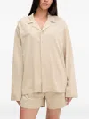 Pangaia Buttoned Pyjama Set In Neutral