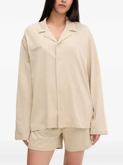 Pangaia Buttoned Pyjama Set In Neutral