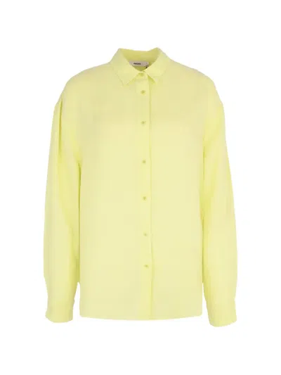 Pangaia Button-up Long-sleeves Shirt In Yellow