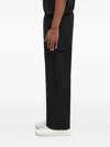 Pangaia Cargo-pocket Trousers In Black