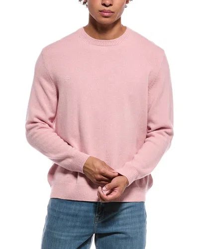 Pangaia Cashmere & Wool-blend Crewneck Sweater In Pink