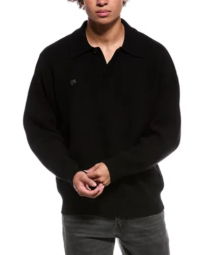 Pangaia Cashmere & Wool-blend Turtleneck Sweater In Black