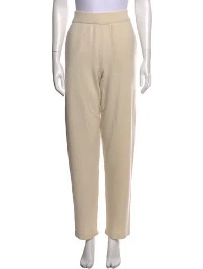 Pre-owned Pangaia Cashmere Straight Leg Pants In Neutrals