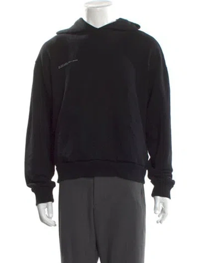 Pre-owned Pangaia Crew Neck Long Sleeve Hoodie In Black