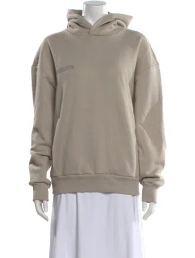 Pre-owned Pangaia Crew Neck Long Sleeve Hoodie In Gray