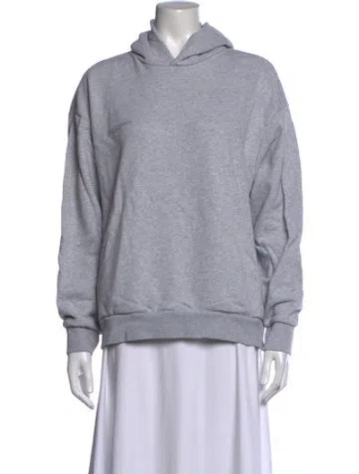 Pre-owned Pangaia Crew Neck Long Sleeve Hoodie In Grey