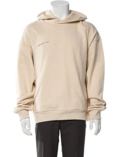 Pre-owned Pangaia Crew Neck Long Sleeve Hoodie In Neutral