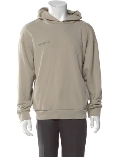 Pre-owned Pangaia Crew Neck Long Sleeve Hoodie In Neutral