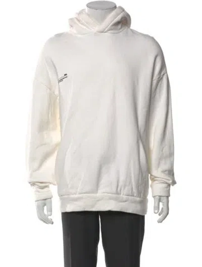 Pre-owned Pangaia Crew Neck Long Sleeve Hoodie In Neutral