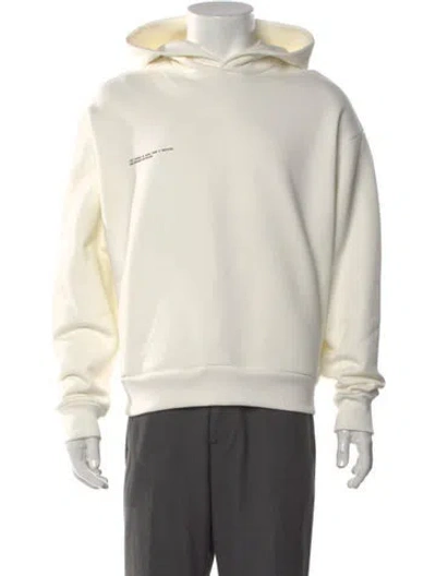 Pre-owned Pangaia Crew Neck Long Sleeve Hoodie In Neutral