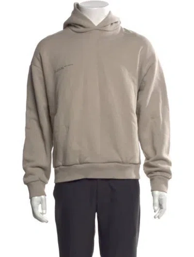Pre-owned Pangaia Crew Neck Long Sleeve Hoodie In Neutral