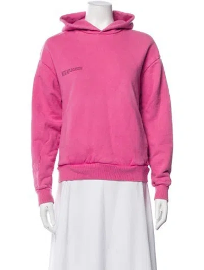 Pre-owned Pangaia Crew Neck Long Sleeve Hoodie In Pink