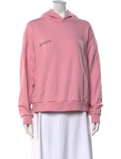 Pre-owned Pangaia Crew Neck Long Sleeve Hoodie In Pink