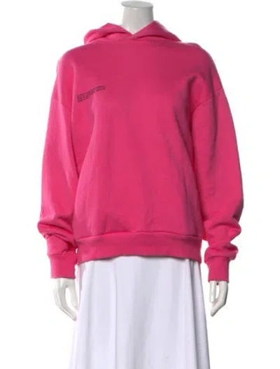 Pre-owned Pangaia Crew Neck Long Sleeve Hoodie In Pink