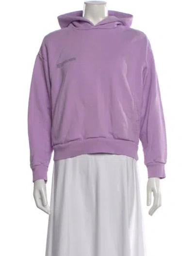 Pre-owned Pangaia Crew Neck Long Sleeve Hoodie In Purple