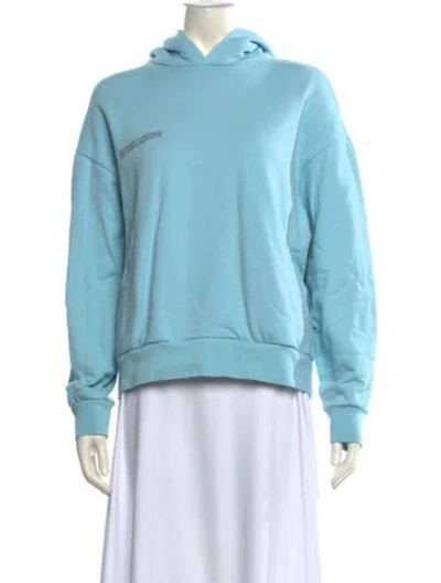 Pre-owned Pangaia Crew Neck Long Sleeve Sweatshirt In Blue